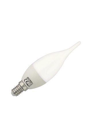3 Adet Çok Kaliteli E14 Duy 5 Watt, 6400 Kelvin Beyaz Işık Led Ampul, Avize, Şamdan Ampulü Mum Ampul