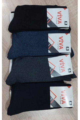 Erkek Çorap Karışık Renk 12 Adet Mor