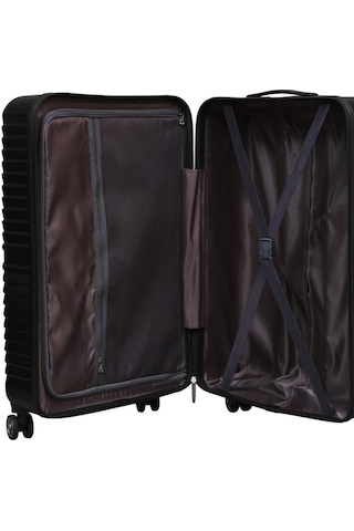 Büyük Boy %100 Polikarbon Valiz Siyah 1811 Siyah