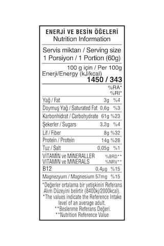Yayla Glutensiz 3 Tahıllı Ve 2 Bakliyatlı Penne Makarna 400 G X15