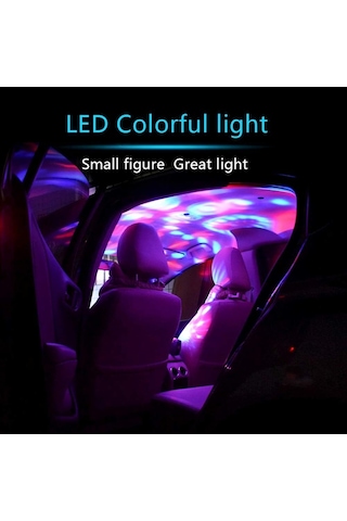 Mini Portable Magic Ball Usb Rgb Ledli Disco Topu Ufo Disko 4w Usb Tak Çalıştır