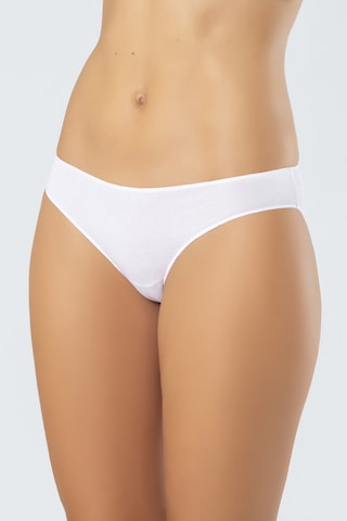 Türen 924 Kadın Likralı Pamuk Bikini Külot 3'lü Paket-beyaz&siyah&ten Siyah