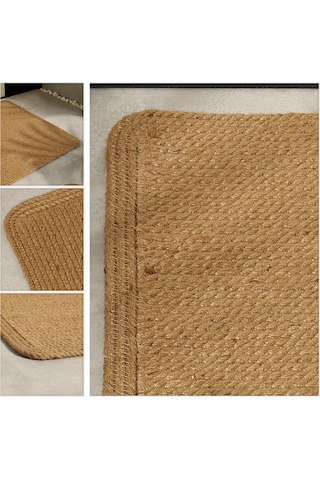 Ocean Home Textile Jüt Halat Çok Amaçlı Dekoratif İç Dış Kapı Önü Paspası 72 x 51,5 CM