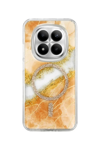 Onegif Xiaomi Redmi Note 15 Pro 5g Lotus Simli Magsafe Kapak - Turuncu Kod: 1406