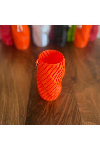 Mottopi Spiral Desenli Bira Çorabı ,bira Gizleyici,bira Kılıfı,bira Soğutucu-turuncu