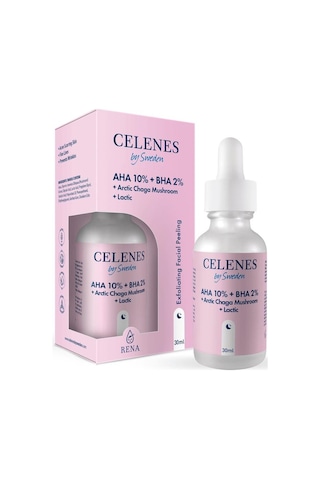 Celenes %Aha + %Bha + Arctic Chaga Mushroom + Lactic Yüz Serumu 30 ML