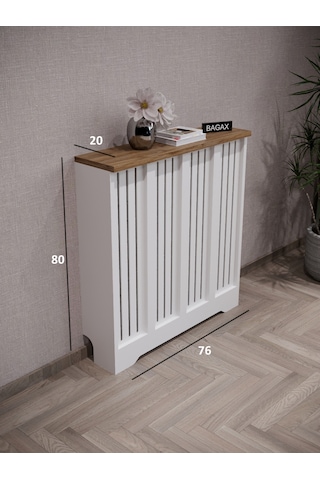 Efes Model Beyaz Üstü Çam Renk 76 CM Petek Kaplama Dresuar Çam