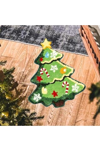 Suntek Yılbaşı Ağacı Halısı Nordic Sağlam Yumuşak Stil-c Stil C