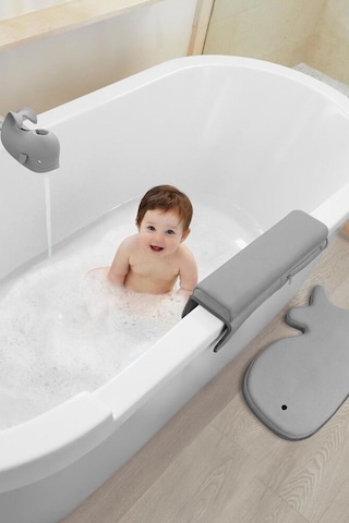 Moby Bebek Yıkama Seti Gri 4'lü Set Gri