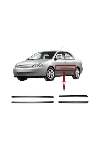 Toyota Corolla Kapı Bandı Bant Çıta Takım 2002-2003-2004-2005-2006 Modeller