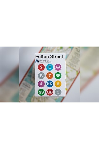 Bicycle Fulton Street Mta White Edition Premium Oyun Kağıdı İskambil Kartları Destesi