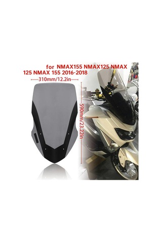 Nayomiglow Yamaha Nmax155 Nmax125 Nmax 125 Nmax 155 2016-2018 Ön Cam Kapağı İçin Motosiklet Ön Cam Deflektörü