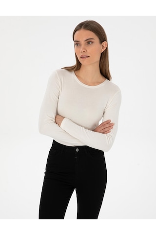 Pierre Cardin Kadın Ekru Bluz Örme 50317061-vr019 Ekru