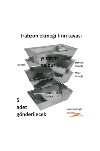 Trabzon Ekmeği 15x26 Fırın Tavası Puntalı Küçük Taş Fırın Tava
