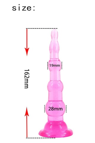 X-sense 6 Boğumlu Mor Yumuşak Esnek Jel Anal Plug