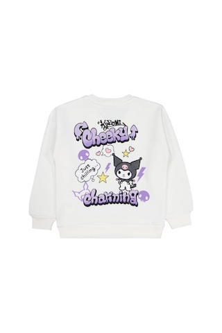 Kuromi 6-9 Yaş Sweatshirt Ekru