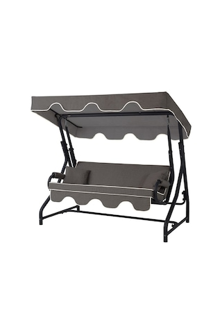 Morus 2 Kişilik Sabit Bahçe Balkon Teras Salıncağı - Antrasit