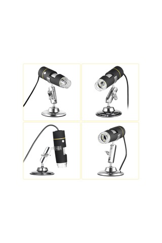 Tenfowee Usb Dijital Mikroskop 1000x Zoom - Yüksek Çözünürlüklü Elektronik Mikroskop Metal Ayaklı - Endüstriyel Ve Cilt İncelemesi İçin Çok Renkli