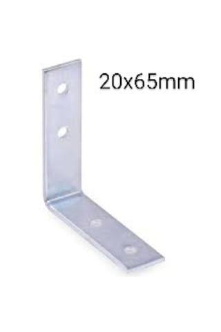 4 Adet 20x65 Mm Masa Sabitleme Gönyesi Nikel Renk Ba2065