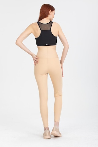 Fit Women Sauna Termal Agraflı Kopçalı Korse Tayt 4409 Ten