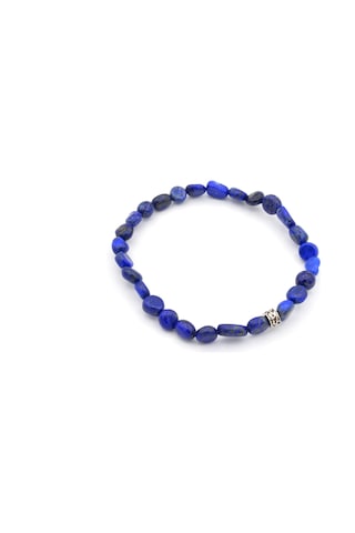 Hakiki Amorf Kesim Doğal Lapis Lazuli Taşi Bileklik Gri