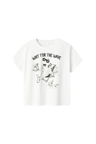 Name It Nmmzekla Nreg Ss Top Beyaz Erkek Çocuk Kısa Kol T-shirt Beyaz