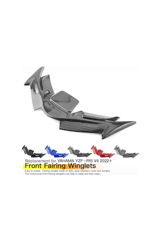 Wezone Yamaha Yzf R15 V4.0 2022+ İçin Abss Motor Radyatör Kanatçıkı - Siyah Mat 400x170mm