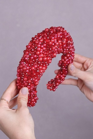 FdayAksesuar En Güzel Gelinlere Özel Leal Bombeli Boncuklu Gelin Saç Aksesuarı FRDY31690