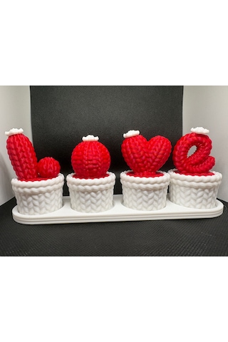 Love Bahçesi Dekoratif Tasarım Obje Seti Set