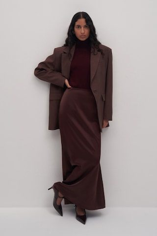 Lume Maxi Saten Etek Bordo