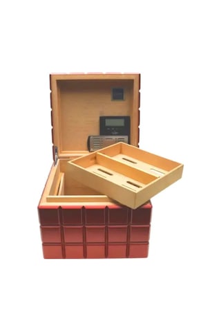 Colibri Heritage Cube Kırmızı Sedir Humidor Puro Kutusu