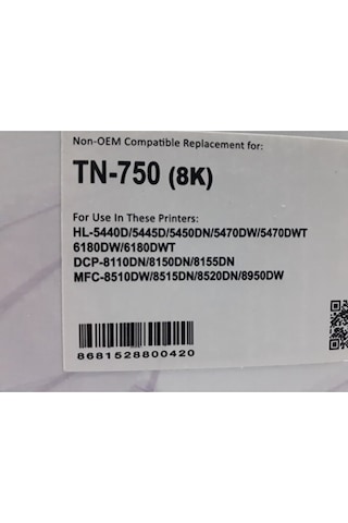 Brother Tn750,tn3350 Uyumlu Toner