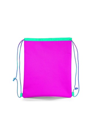 Coral High Kids Lacivert Pembe Unicorn Desenli İpli Büzgülü Sırt Çantası 22456 Lacivert