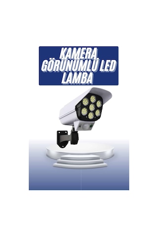 Solar Bahçe Lambası Uzaktan Kumandalı Kamera Görünümlü Hareket Sensörlü 91031268
