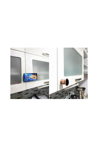 Özel Seri Cihaz Askısı Taşıyıcı Stant 360 Döner Metal Torpidoya Yapışkan Telefon Tutucu