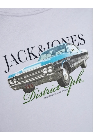Jack & Jones Jack&jones Jorboston Photo Tee Erkek Çocuk T-shirt 12274897 Mavi