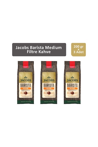 Jacobs Barista Medium Filtre Kahve 3 x 200 G