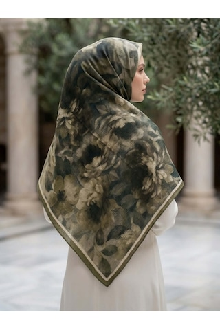 Camellia Scarfs Frosted Bloom Müslin Şal Çağla - Doğal Ve Ferah Stil