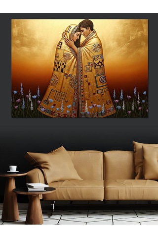 Klimt Temalı Tablo Dekoratif Kanvas - Mdf Ahşap Tablo