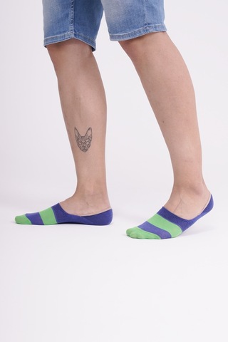 The Socks Company 3 Çift Özel Kutulu Silikon Destekli Erkek Babet Çorap Beyaz - Gri