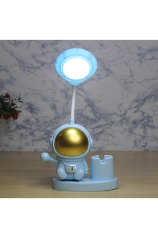 Büro Ev Ofis Hediyesi İçin Kalemlikli Astronot Motif Masa Lambası Diğer