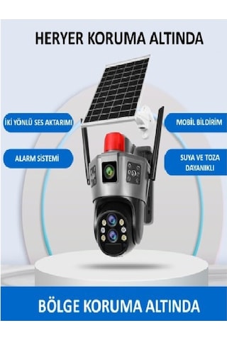 Okam Pro 6020 15mp 3 Lensli 4g Esım Destekli Güneş Enerjili Güven