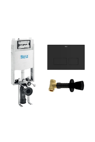 Roca Active One Mat Siyah Gömme Rezervuar Seti A89p060120 Mat Siyah