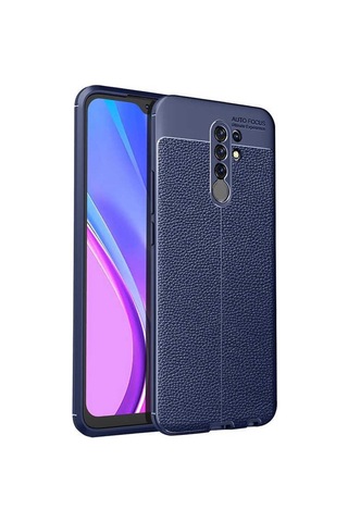Xiaomi Redmi 9 Kılıf Zore Niss Deri Desenli Silikon Kılıf
