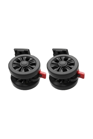 Homyl Bavul Siyahı Için Dayanıklı Frenli 2x Bagaj Siyah Siyah