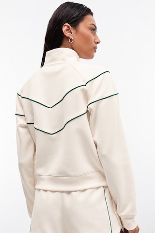 Nike Windrunner Piping Detail Track Full Zip Jacket Kadın Şerit Detaylı Spor Ceket Krem