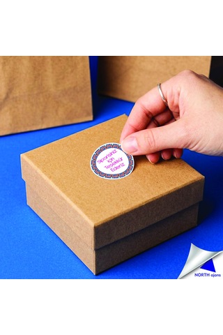Sipariş Paketi Etiketi Sticker 3,5cm 28 Adet Baskes Model 6