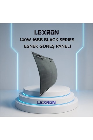 Lexron 140w 16bb Black Serıes Topcon Esnek Güneş Paneli