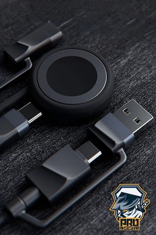 Apple Uyumlu iOS Watch Çoklu Şarj Kablosu 4in1 Süper Hızlı Şarj 60w Usb'den Type-c'/lightning'e Type-c'den Type