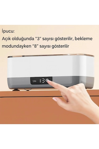 Omniax Ultrasonik Gözlük Temizleme Cihazı - Takı Saat Lens Derin Temizlik Makinesi